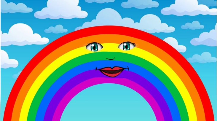 Картинка радуга с надписью радуга